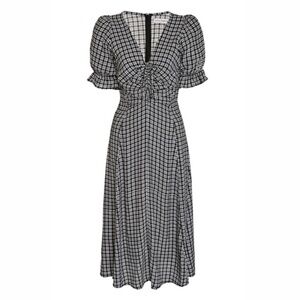Faithfull the‎ Brand Amber Midi Dress in Emelinah Check